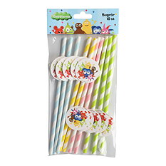 Paper Straws Babblarna 10pcs