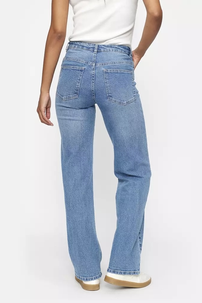 Soft Rebels - Willa Midwaist Wide Jeans True Blue - 2