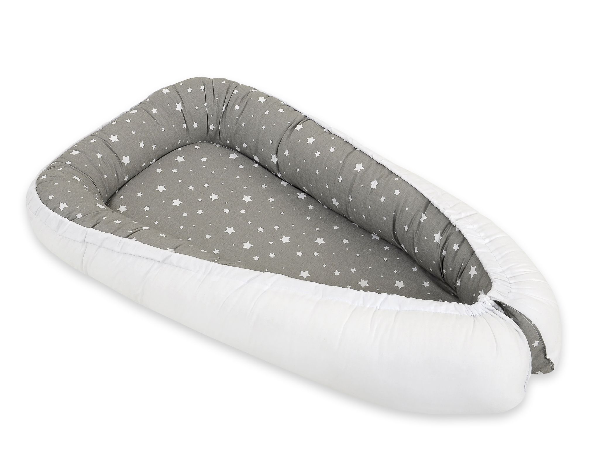 Babynest Bobono Cocoon Premium Anthracite with mini white stars - 2
