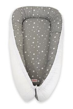 Babynest Bobono Cocoon Premium Anthracite with mini white stars