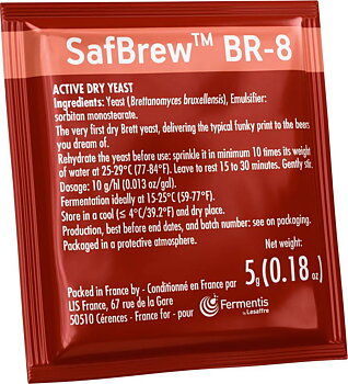 40-pack, Fermentis SafBrew BR-8, 5 g