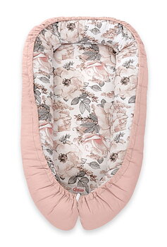 Babynest Bobono Cocoon Premium Sepia Roses Pastel Pink