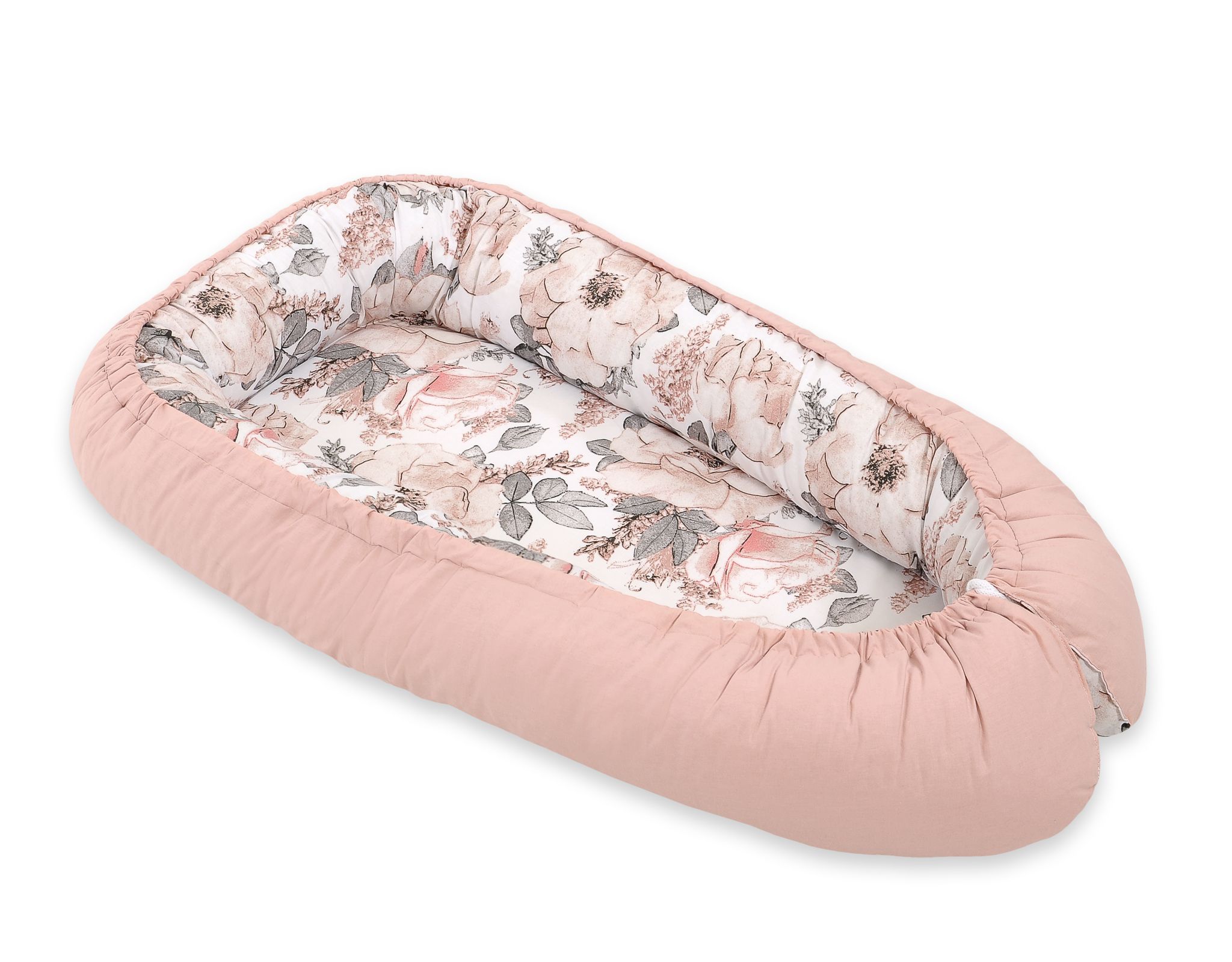 Babynest Bobono Cocoon Premium Sepia Roses Pastel Pink - 2