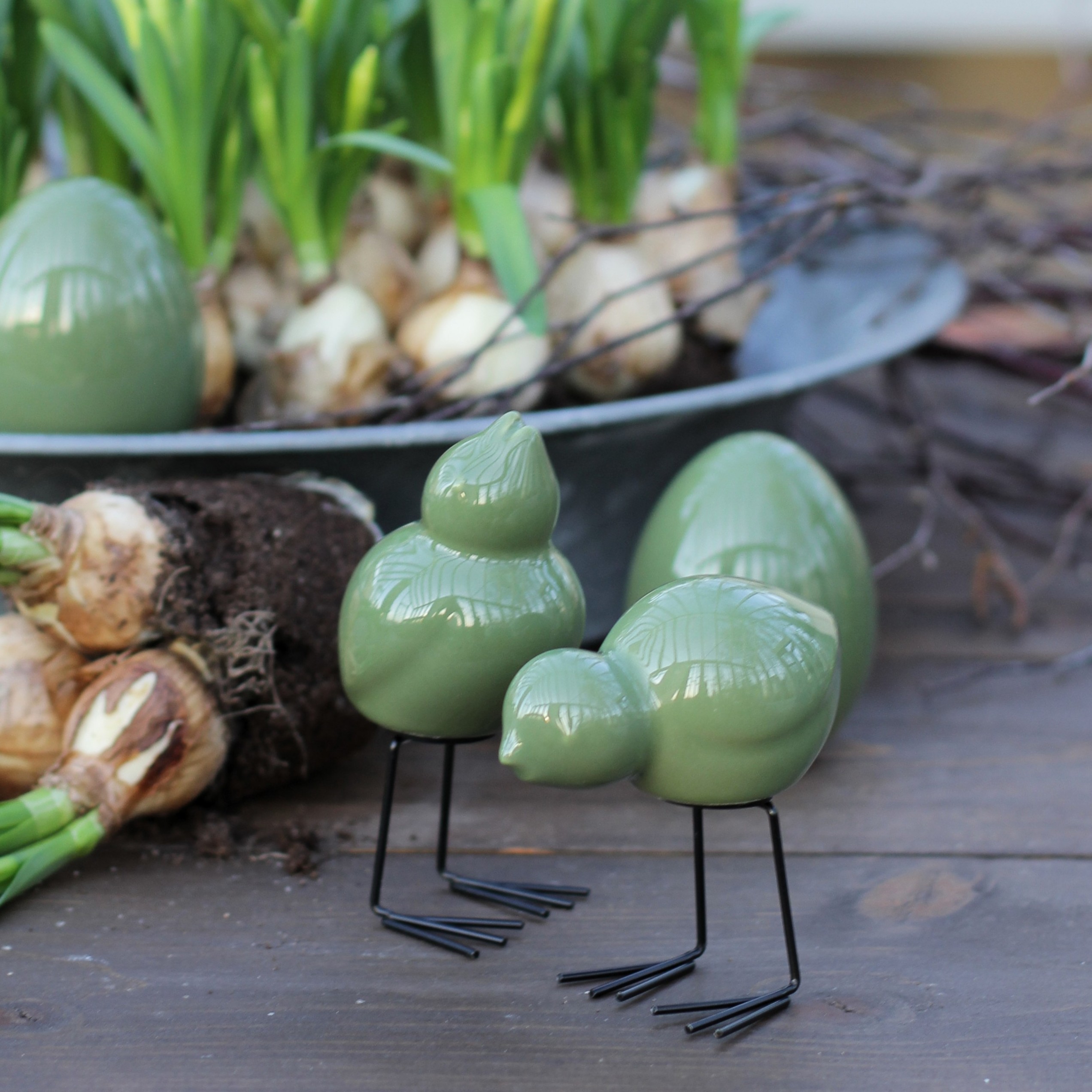 Swedish Birds  (2-pack) - Shiny Green