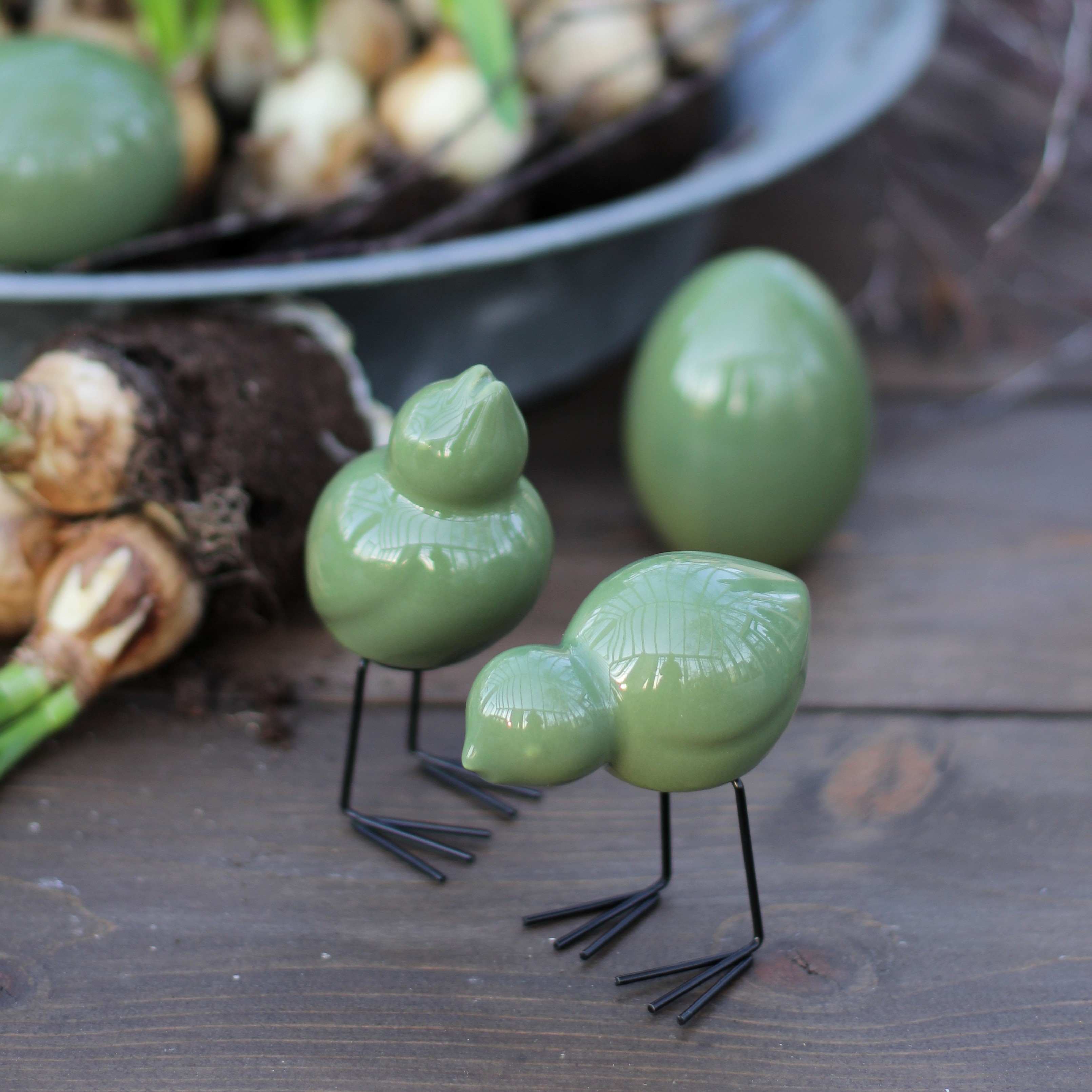 Swedish Birds  (2-pack) - Shiny Green - 2