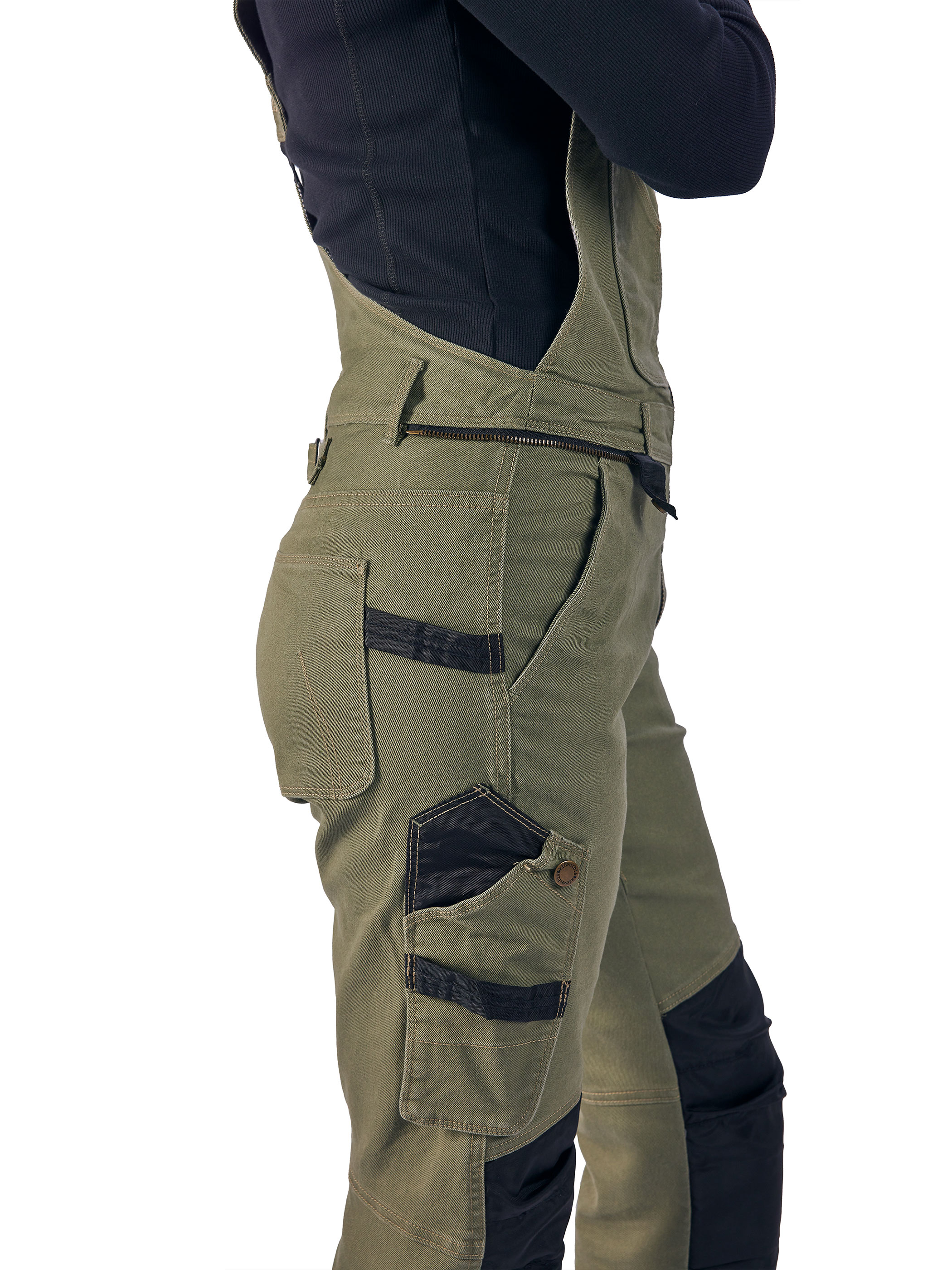 Dee Olive worker bib pants- snickarbyxa dam - 6