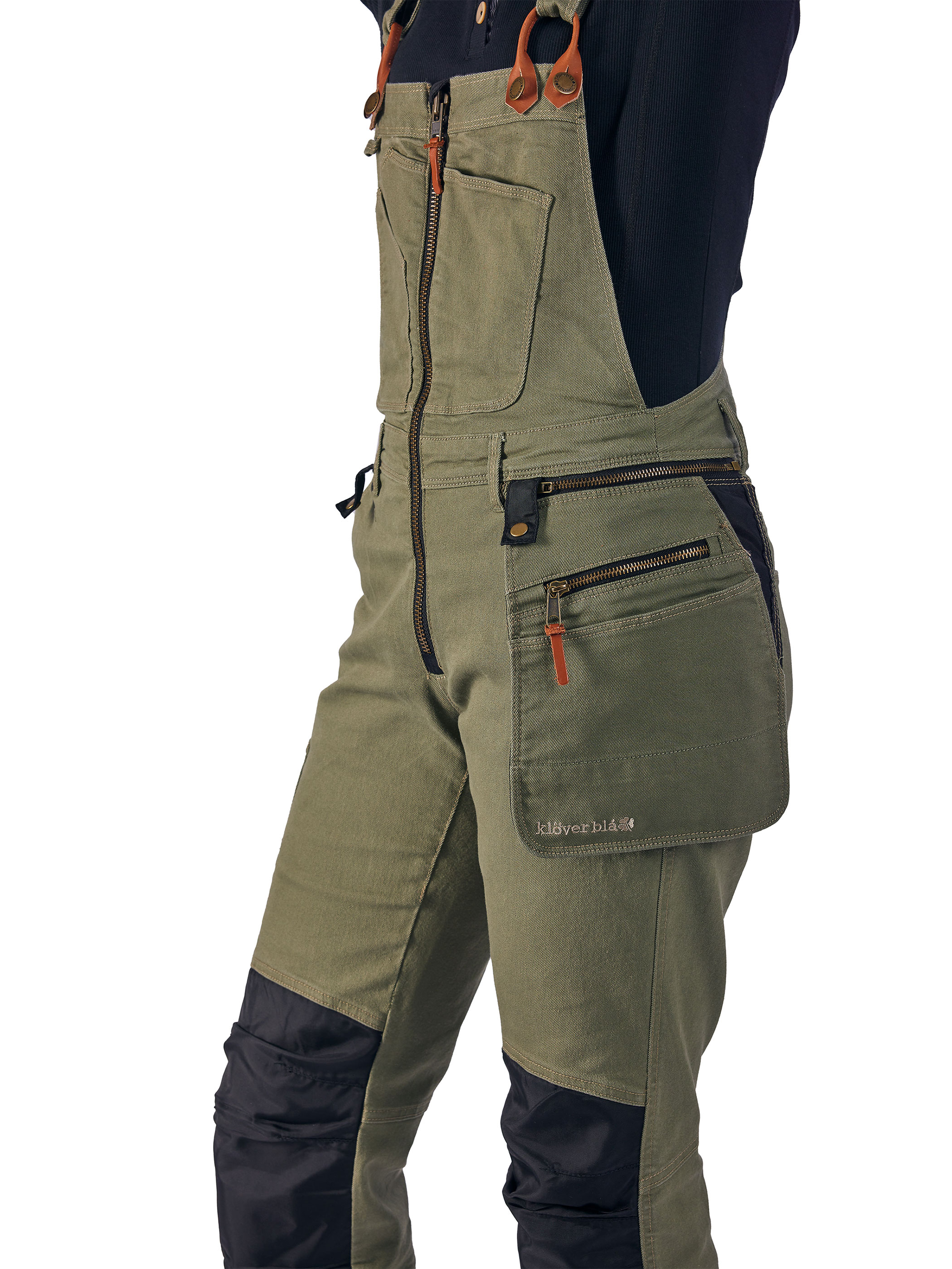 Dee Olive worker bib pants- snickarbyxa dam - 7