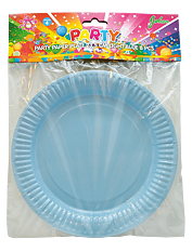 Paper plates Light blue 23,5cm 8pcs