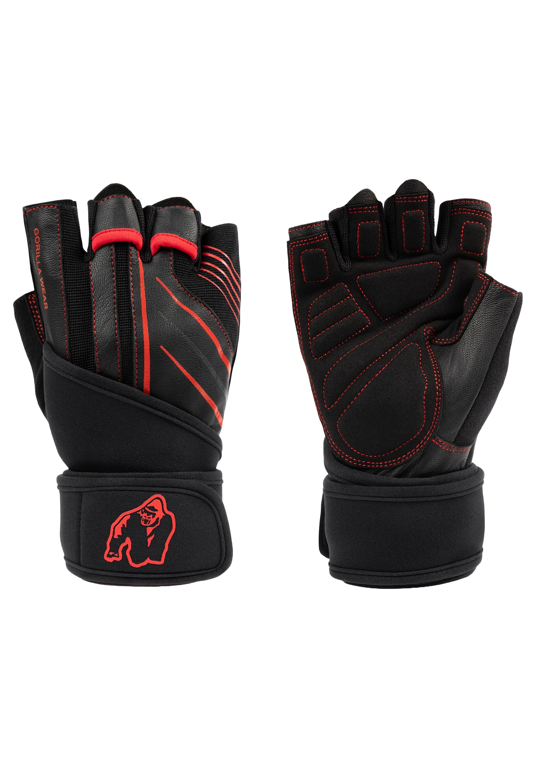 Dallas Wrist Wraps Gloves 2.0, black/red