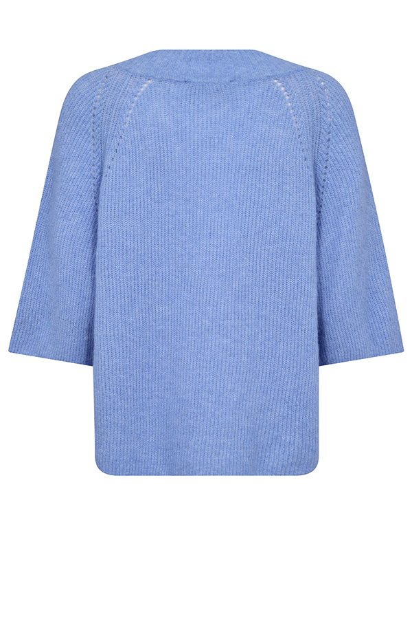 MMTaci 3/4 V-neck Knit Hydrangea - 4