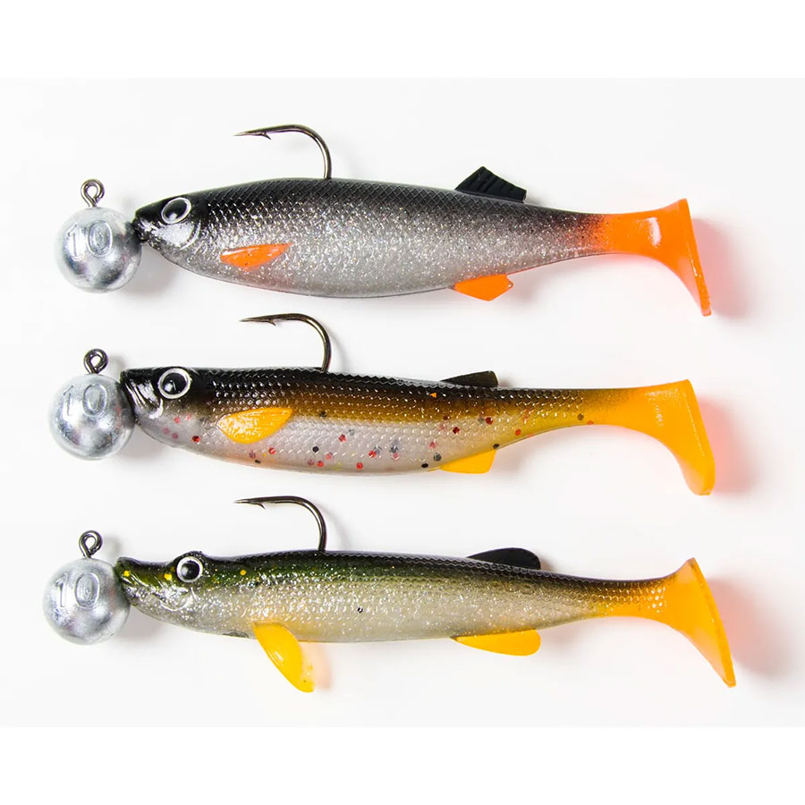 FLADEN Scandi shad pack Realistic Baitfish 3pcs 95-100mm  4pcs 58-90mm 5g-10g - 2
