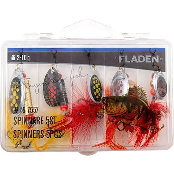FLADEN Spinners 2-10g 5pcsin plastic box