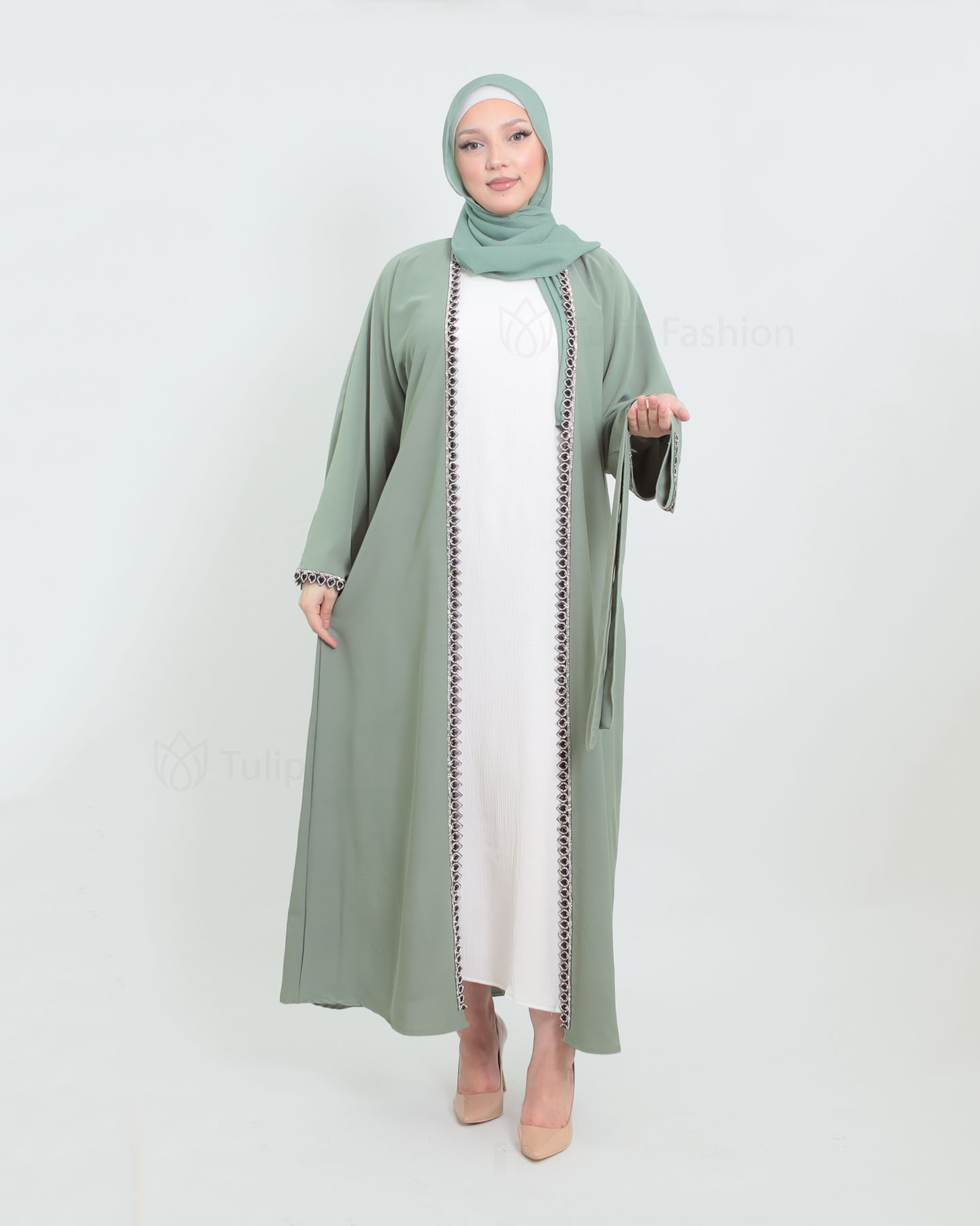 Kaftan - Pistachio Green - 4