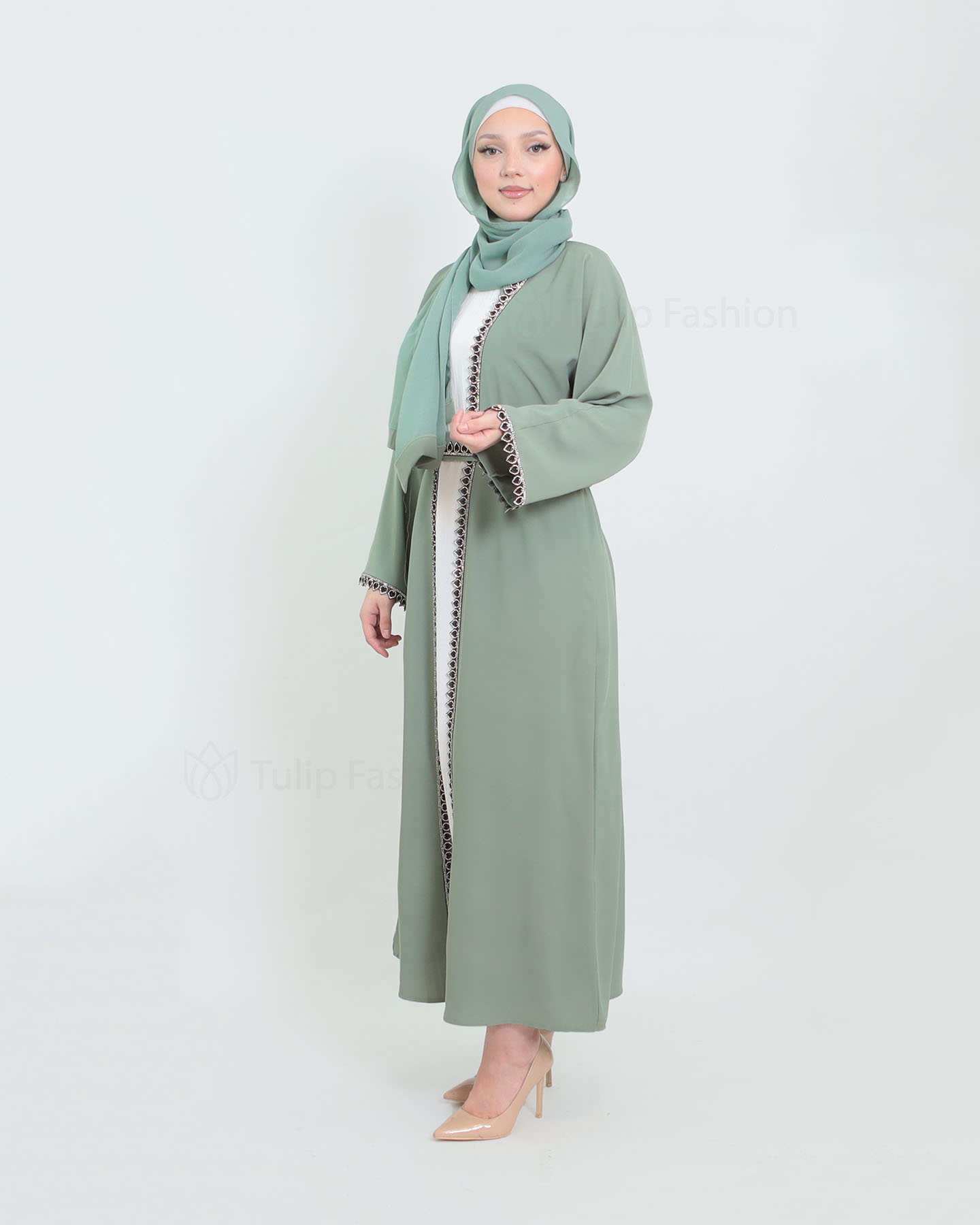 Kaftan - Pistachio Green - 3
