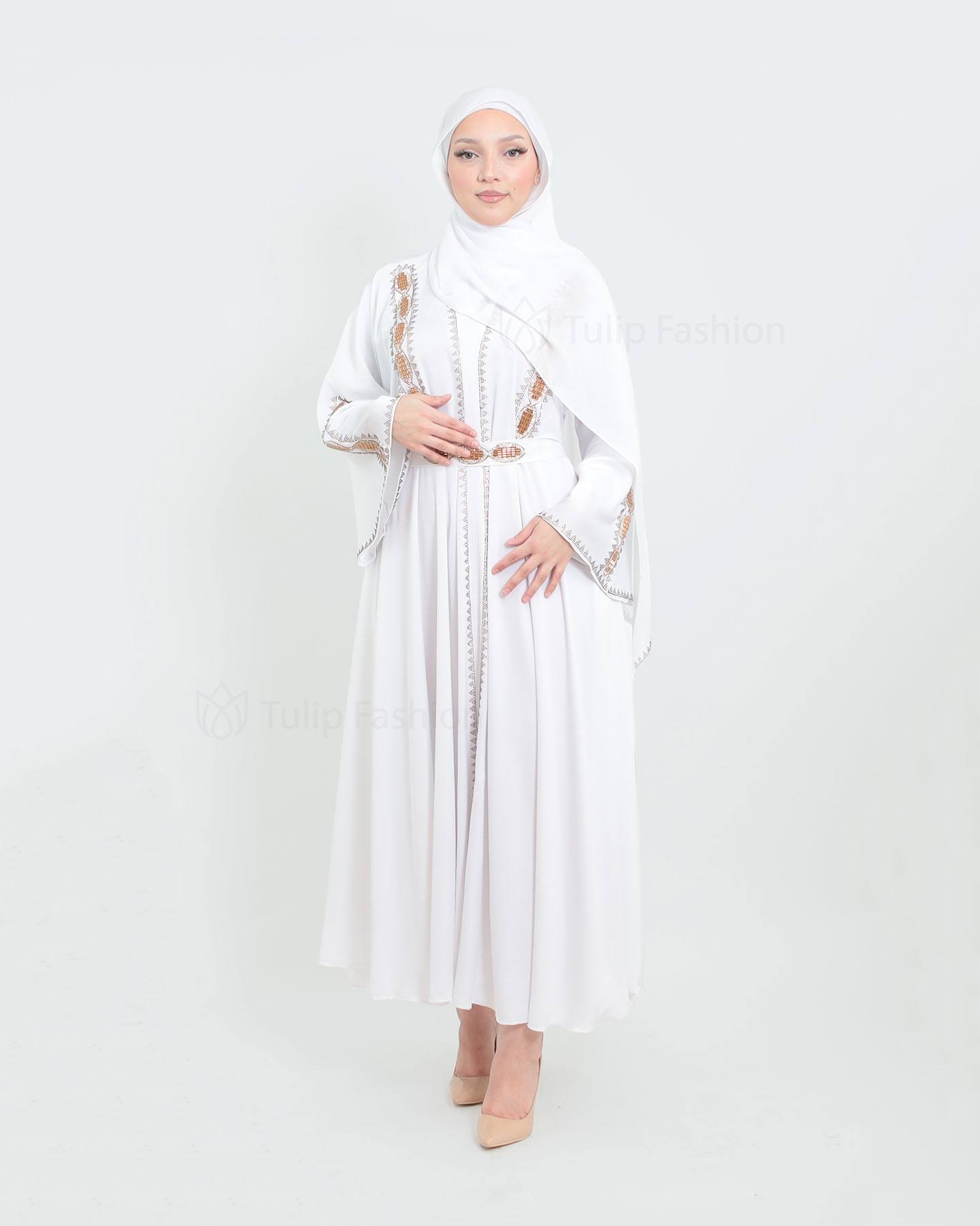 Kaftan - Weiß - 3