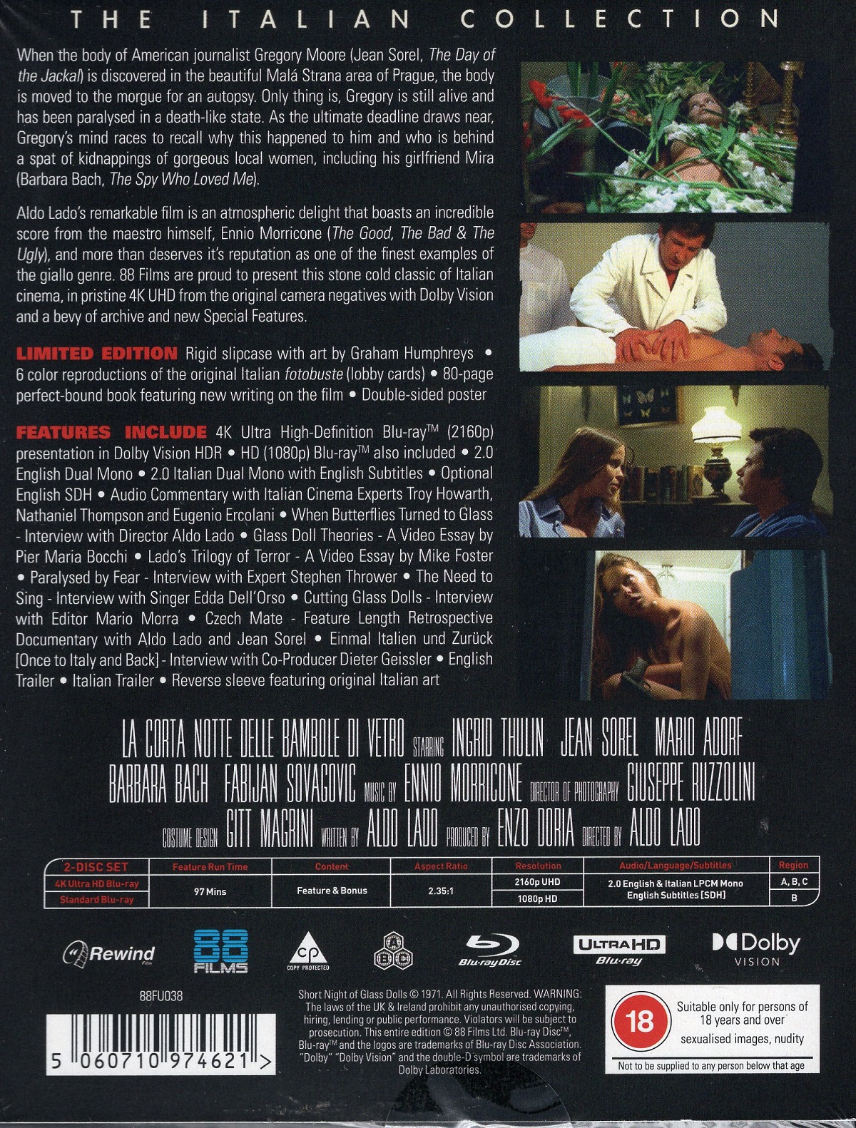 Short Night Of Glass Dolls (Deluxe Limited Edition) (ej svensk text) (4K Ultra HD + Blu-Ray) - 2