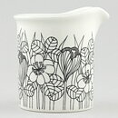 Esteri Tomula (Krokus 1978) Creamer with Black Flower Decor 7 cm