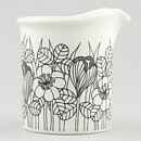 Esteri Tomula (Krokus 1978) Creamer with Black Flower Decor 7 cm