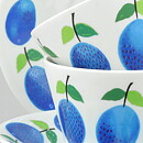 Stig Lindberg (Prunus 1962) Two Coffee Cups with Plum Decor 9 cm