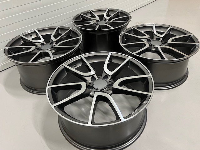 19" C43 style Gunmetal/polished 5x112 - 3