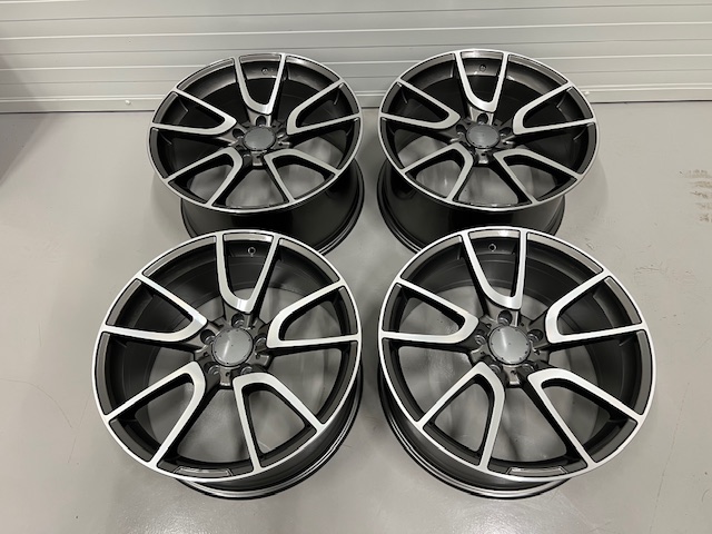19" C43 style Gunmetal/polished 5x112 - 2