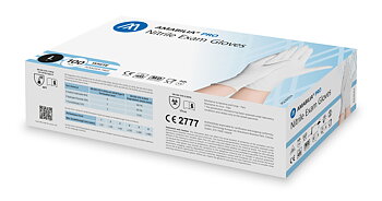 Examination glove nitrile L White 100 pcs
