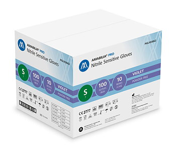 Examination glove sensitive nitrile S Purple 10 x 100 pcs