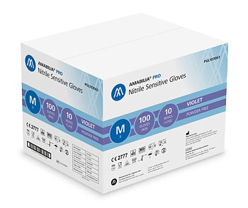 Examination glove sensitive nitrile M Purple 10 x 100 pcs