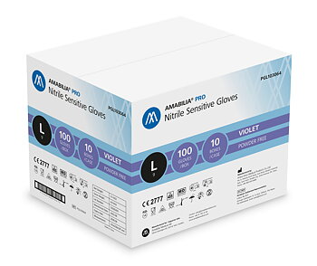 Examination glove sensitive nitrile L Purple 10 x 100 pcs