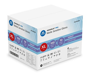Examination glove sensitive nitrile XL Purple 10 x 100 pcs