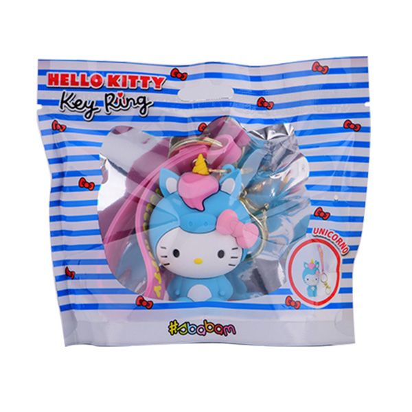 Hello Kitty 3D nyckelring med silikonband - Unicorn - 2