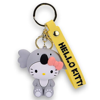 Hello Kitty 3D nyckelring med silikonband - Koala