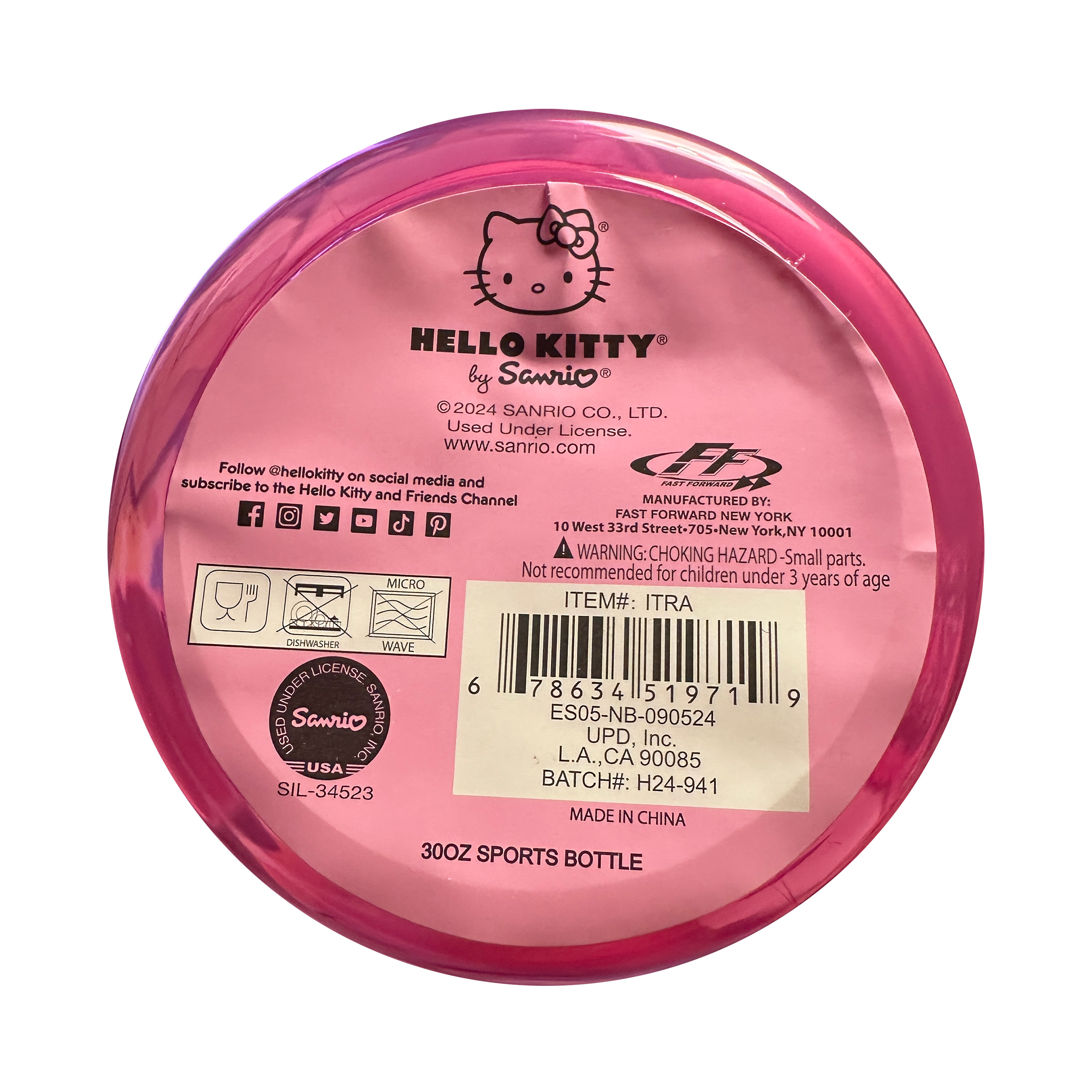 Hello Kitty Sportflaska 887 ml - Rosa - 4