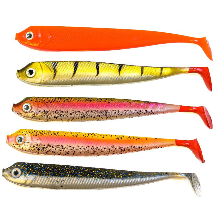 FLADEN Guddi shad 5pack 10cm 8g mix colors