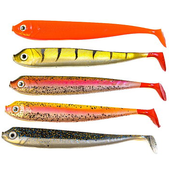 FLADEN Guddi shad 5pack 10cm 8g mix colors