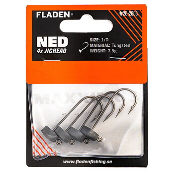 FLADEN NED Maxximus Jig heads 4p 3.5g 1/0 tungsten