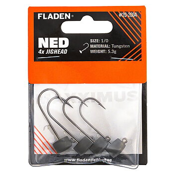 FLADEN NED Maxximus Jig heads 4p 5.3g 1/0 tungsten