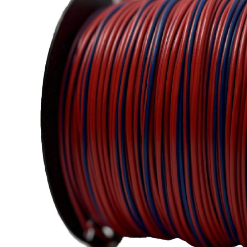 Double colored cable 1.50 mm Red / Blue
