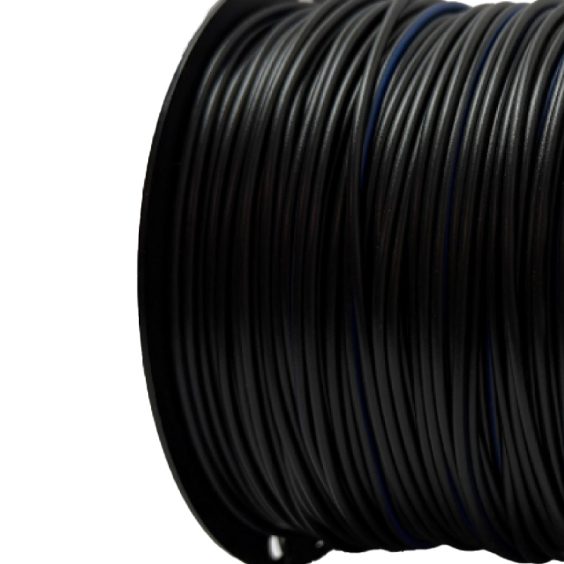 Double colored cable 1.50 mm Black / Blue