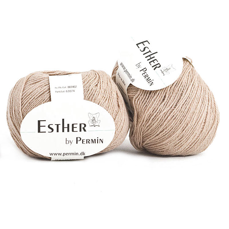 Beige Ljusbeige Esther by Permin 02