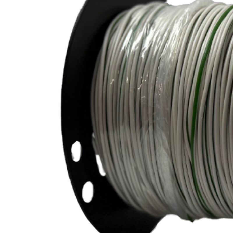 Double colored cable 0.75 mm White / Green