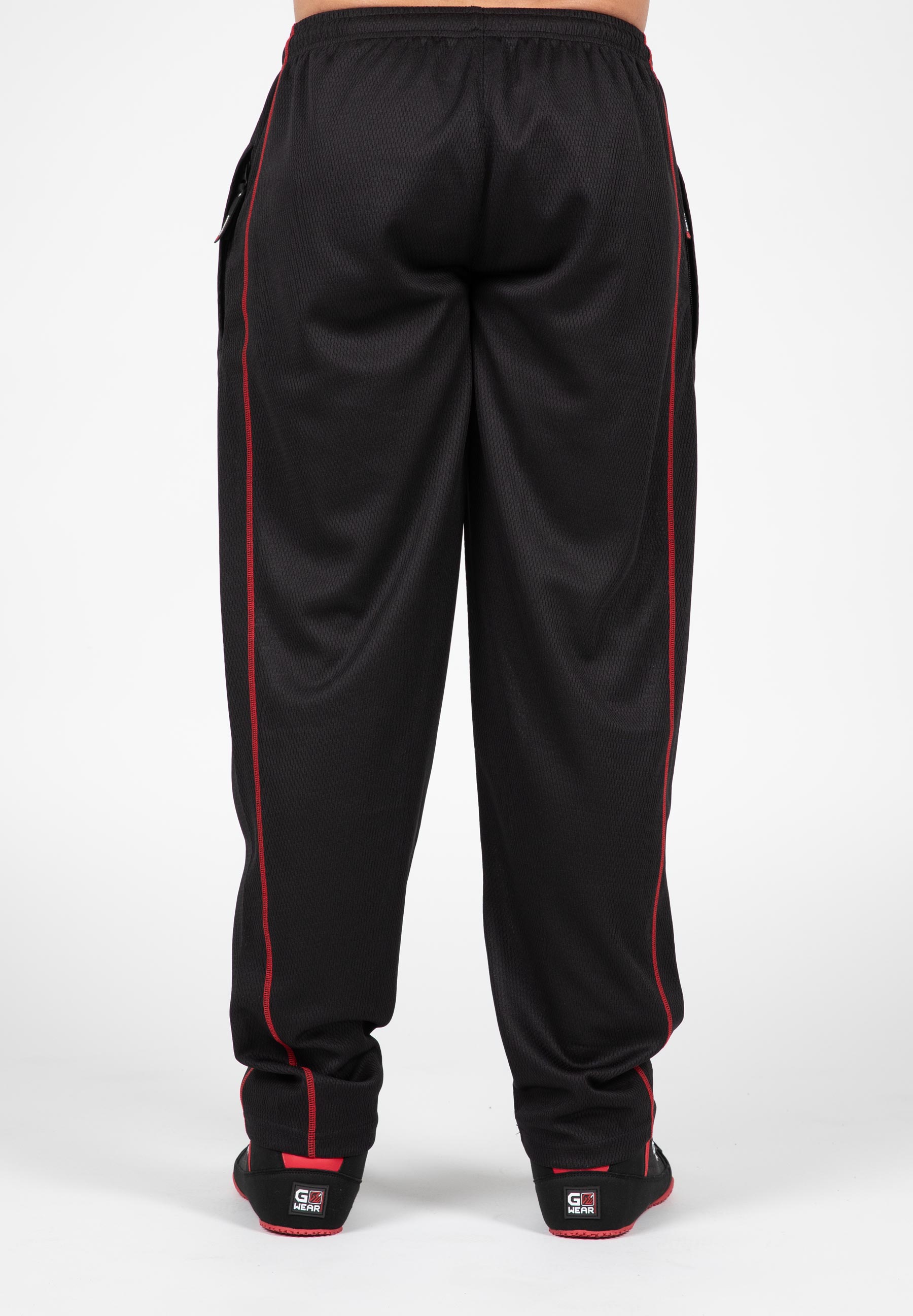 Wallace Mesh Pants, black/red - 3