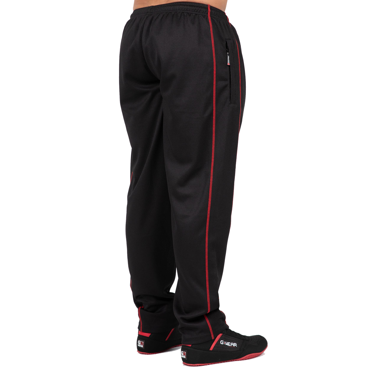 Wallace Mesh Pants, black/red - 4