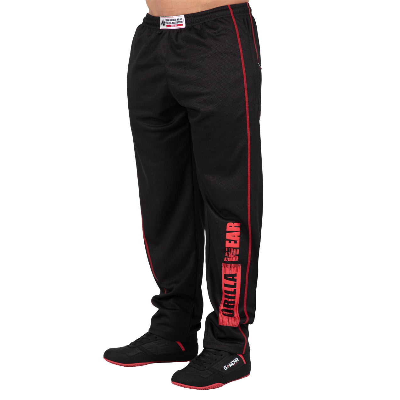 Wallace Mesh Pants, black/red - 2