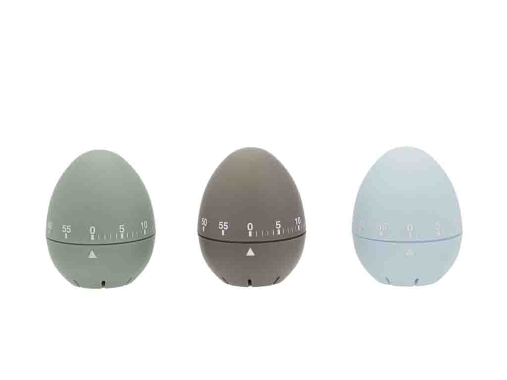 Funktion Äggklocka plast, höjd 7 cm, brun - 2