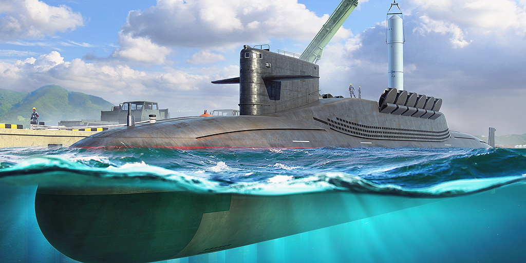 Plan Type 094 Jin Class SSBN 1/700