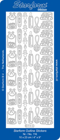  STARFORM STICKERS  -116 Silver 