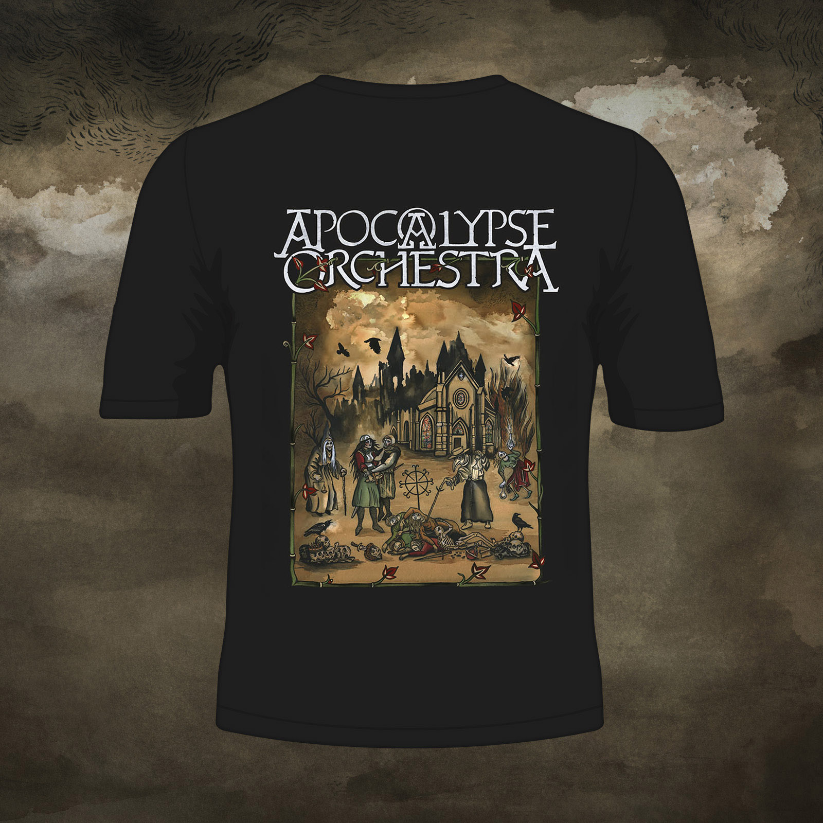 APOCALYPSE ORCHESTRA - T-SHIRT, A PLAGUE UPON THEE