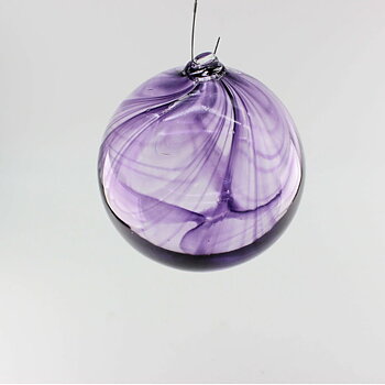 Boule de tempête violette - Suspension de fenêtre décorative