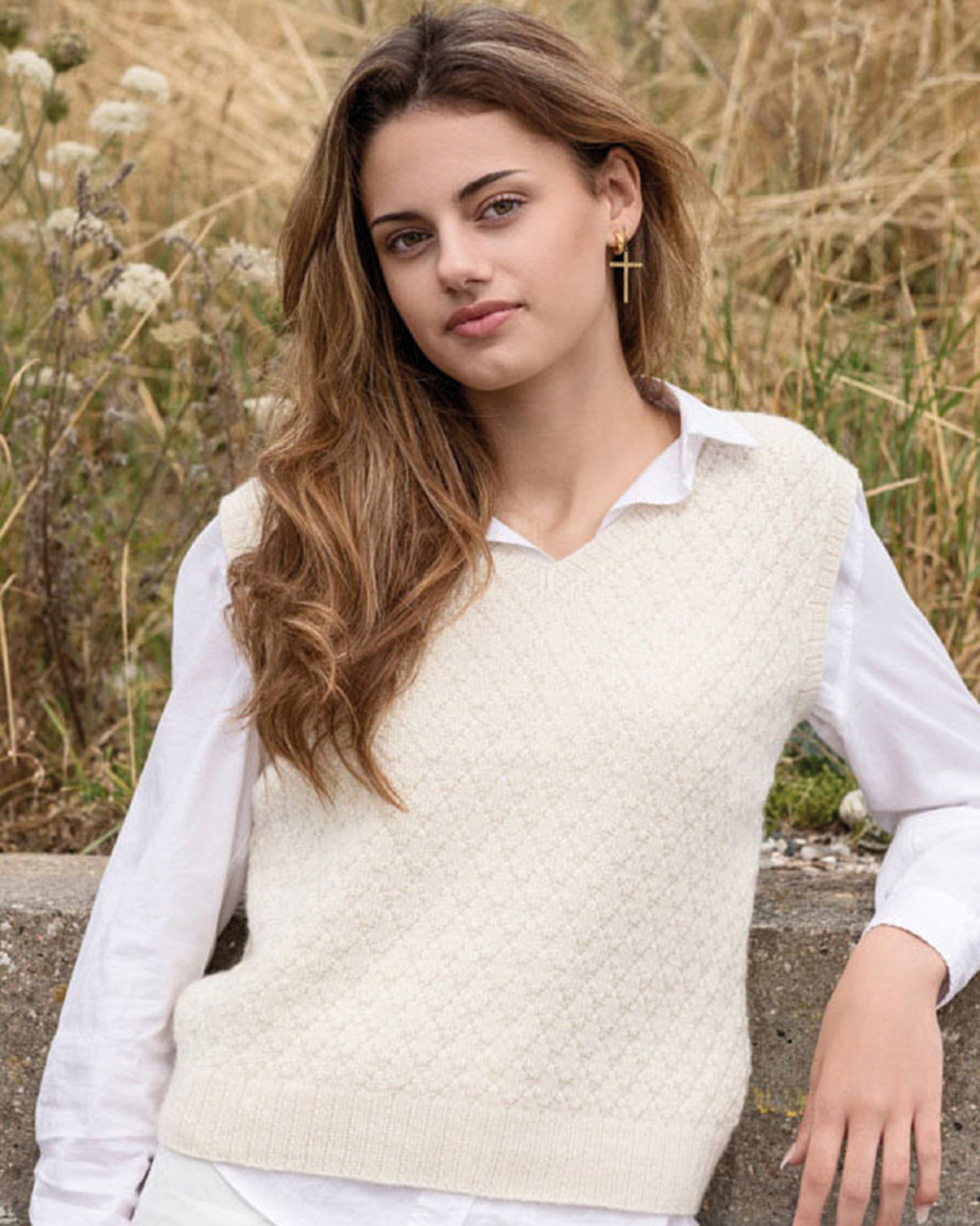 Harlequin slipover | Soft Organic Wool & Nettles
